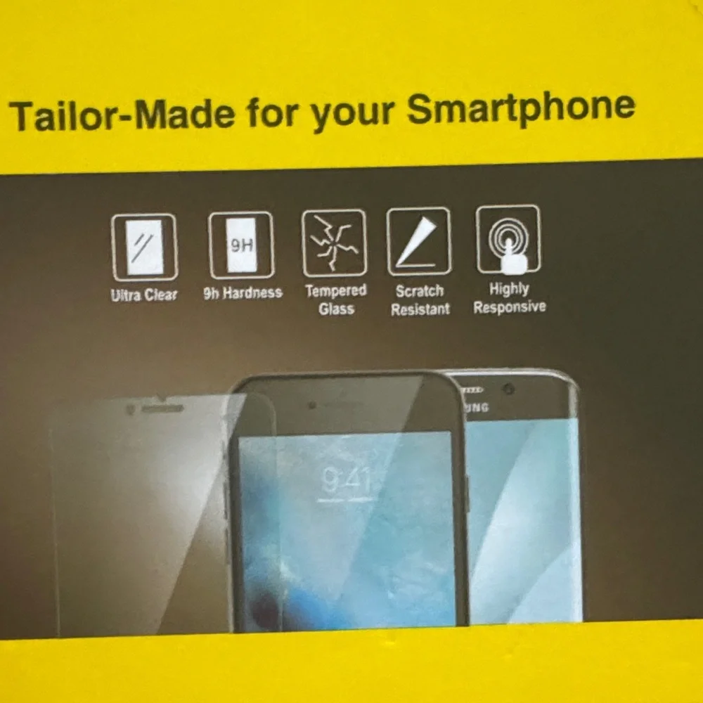 JETech Yellow Tempered Glass Screen Protector for iPhone 11/XR